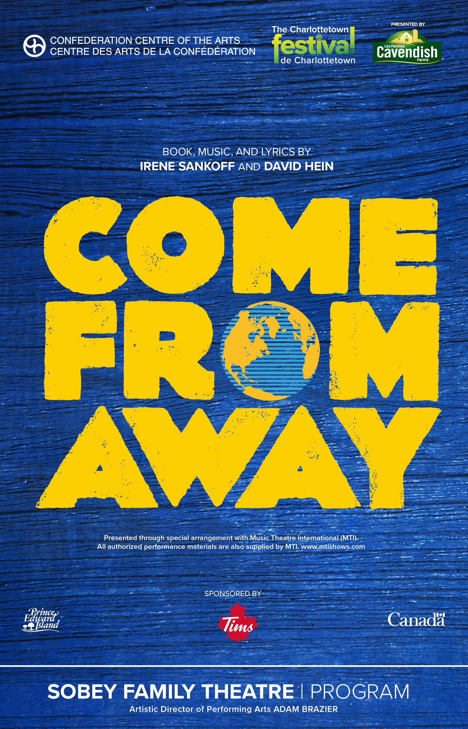 Couverture numérique du programme Come From Away